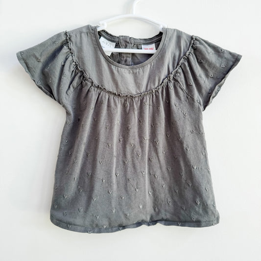 Zara Heart Embroidered Top (2-3yr)