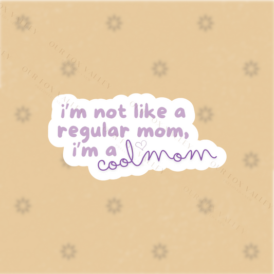 Cool Mom - Water Resistant Sticker