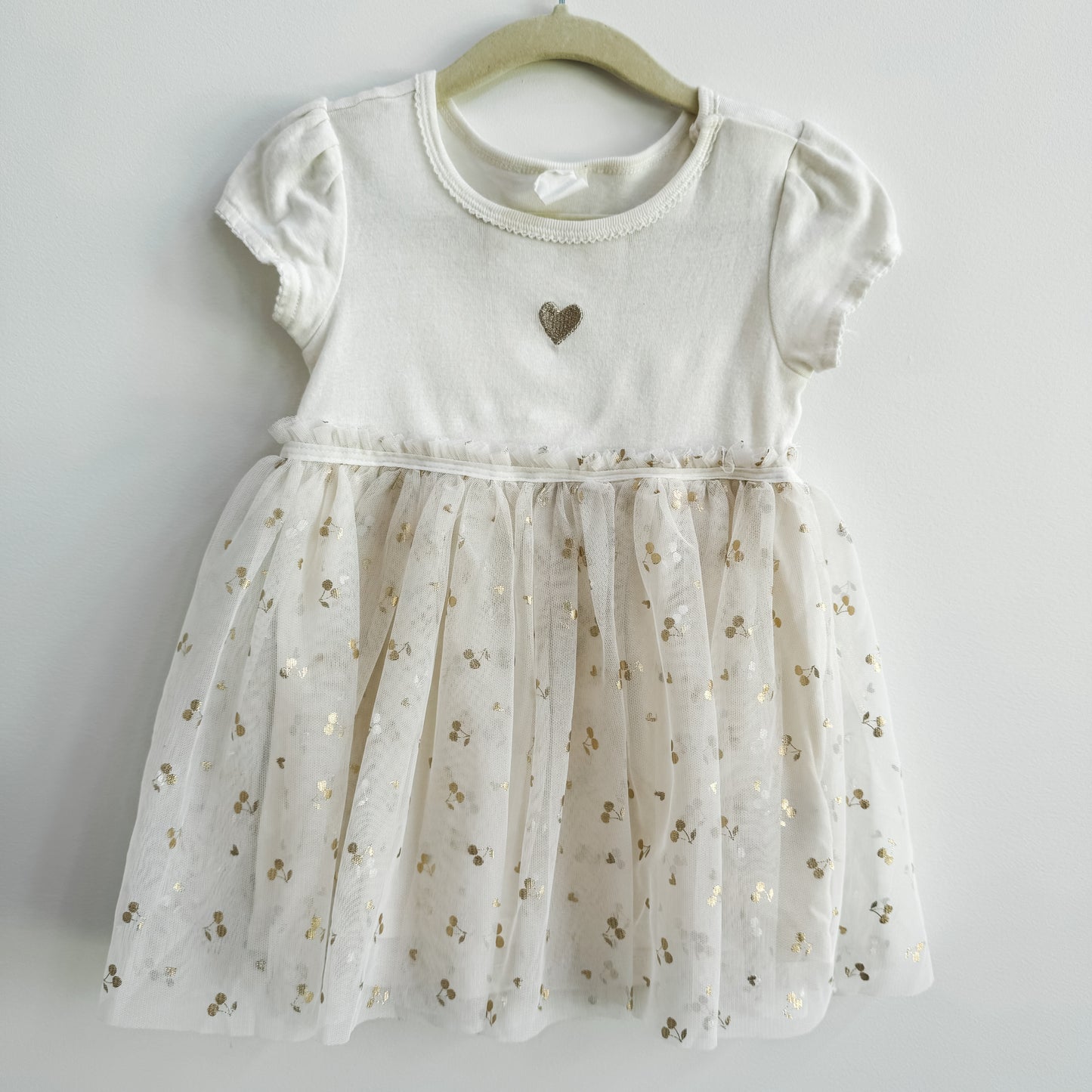 H&M Sparkly Tulle-Skirt Jersey Dress (12-18m)