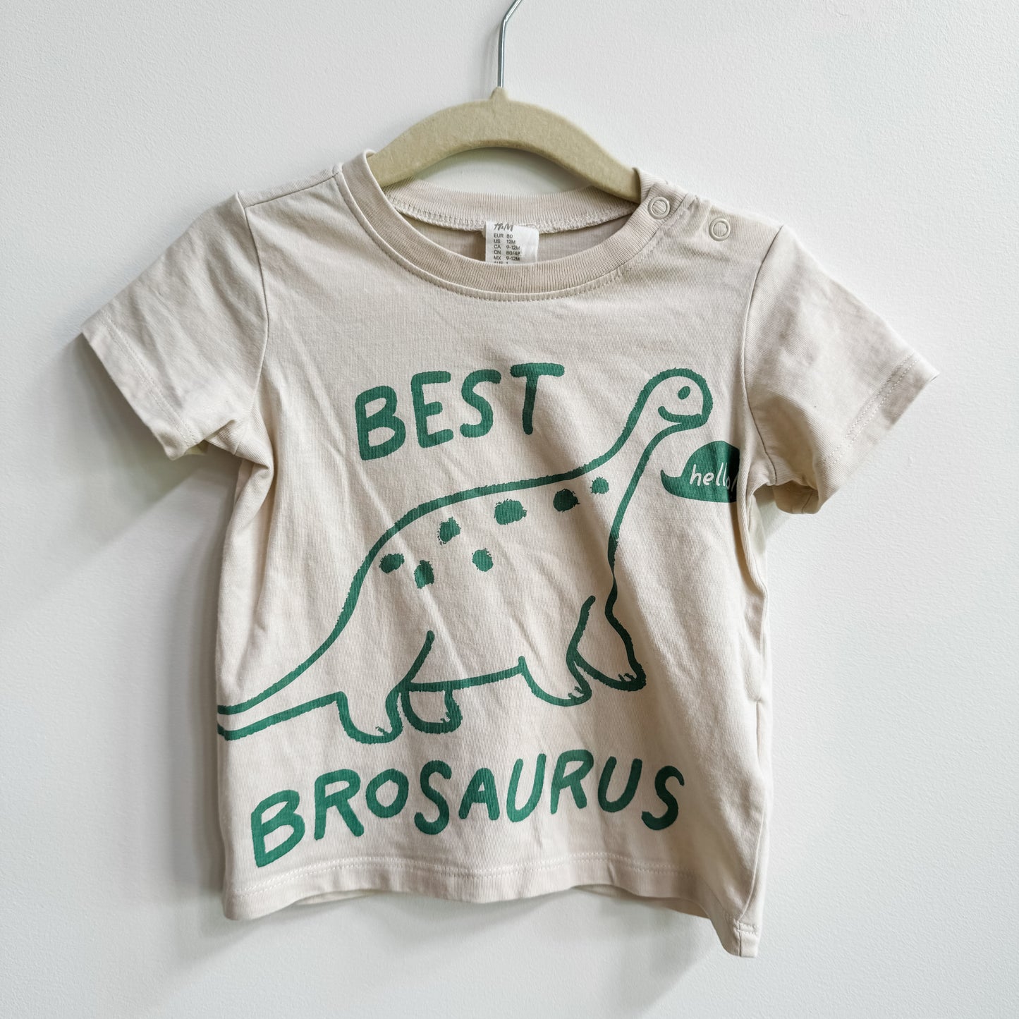 H&M Best Brosaurus T-Shirt (9-12m)